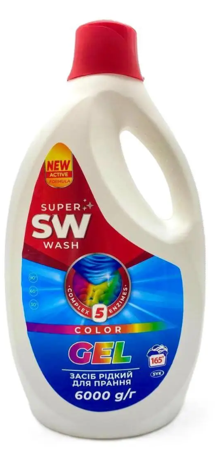 SUPER WASH Засіб рідкий для прання COLOR 6000 г